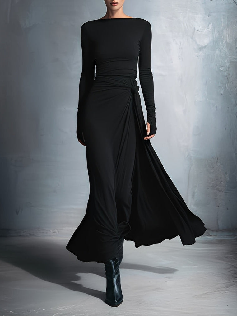 Vittoria ∙ Abito maxi con nodo laterale
