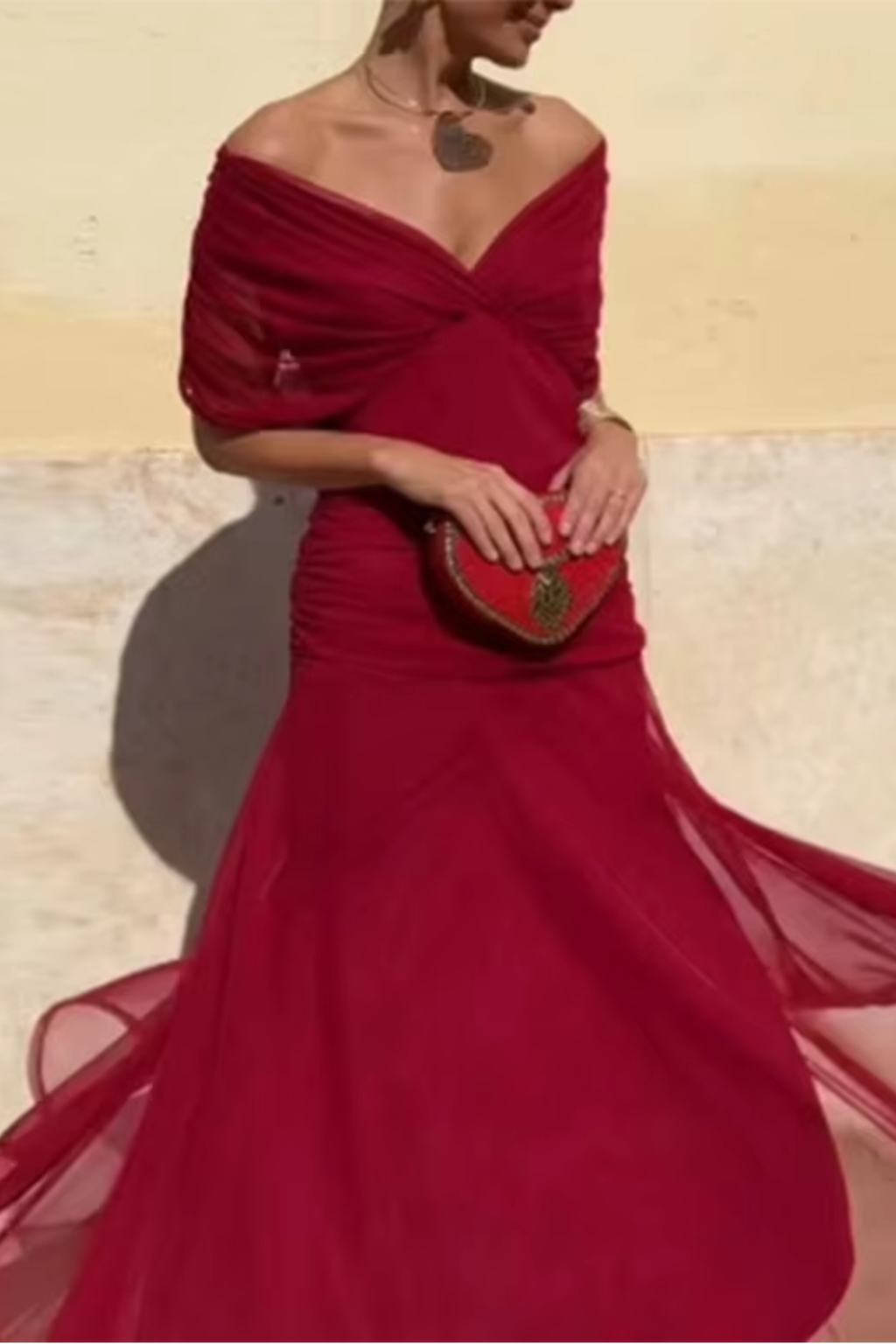 Chiara | Abito lungo elegante con drappeggio