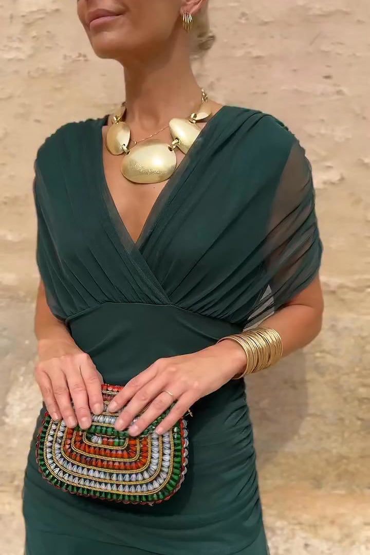 Chiara | Abito lungo elegante con drappeggio
