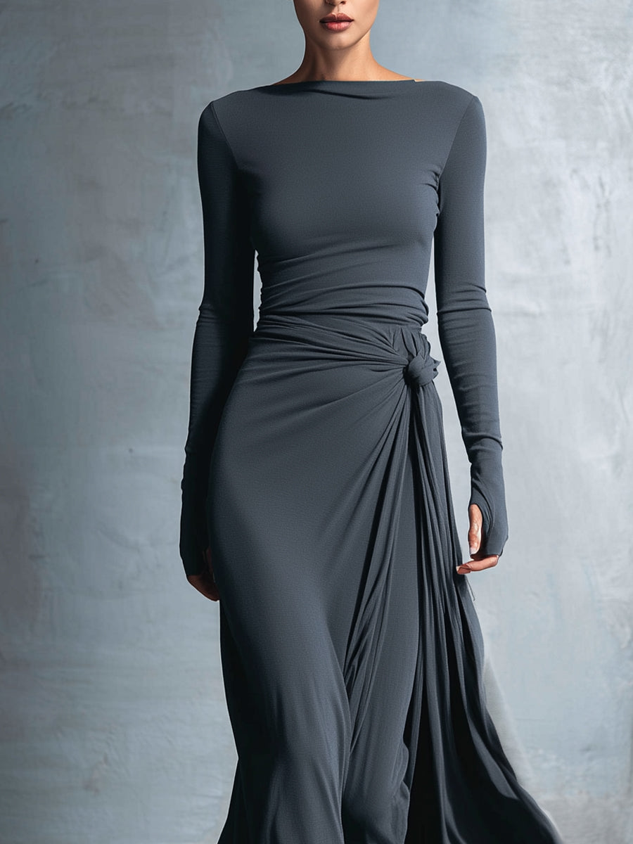 Vittoria ∙ Abito maxi con nodo laterale